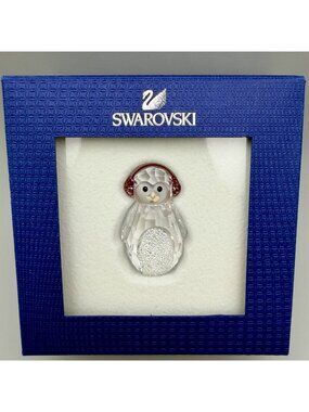 Swarovski Crystal Rocking Penguin Figurine Retired 2013 Verena Castelein 5004495